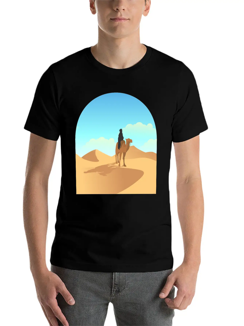 Desert Unisex Short Sleeve Soft Cotton T-Shirt – Casual Everyday Wear