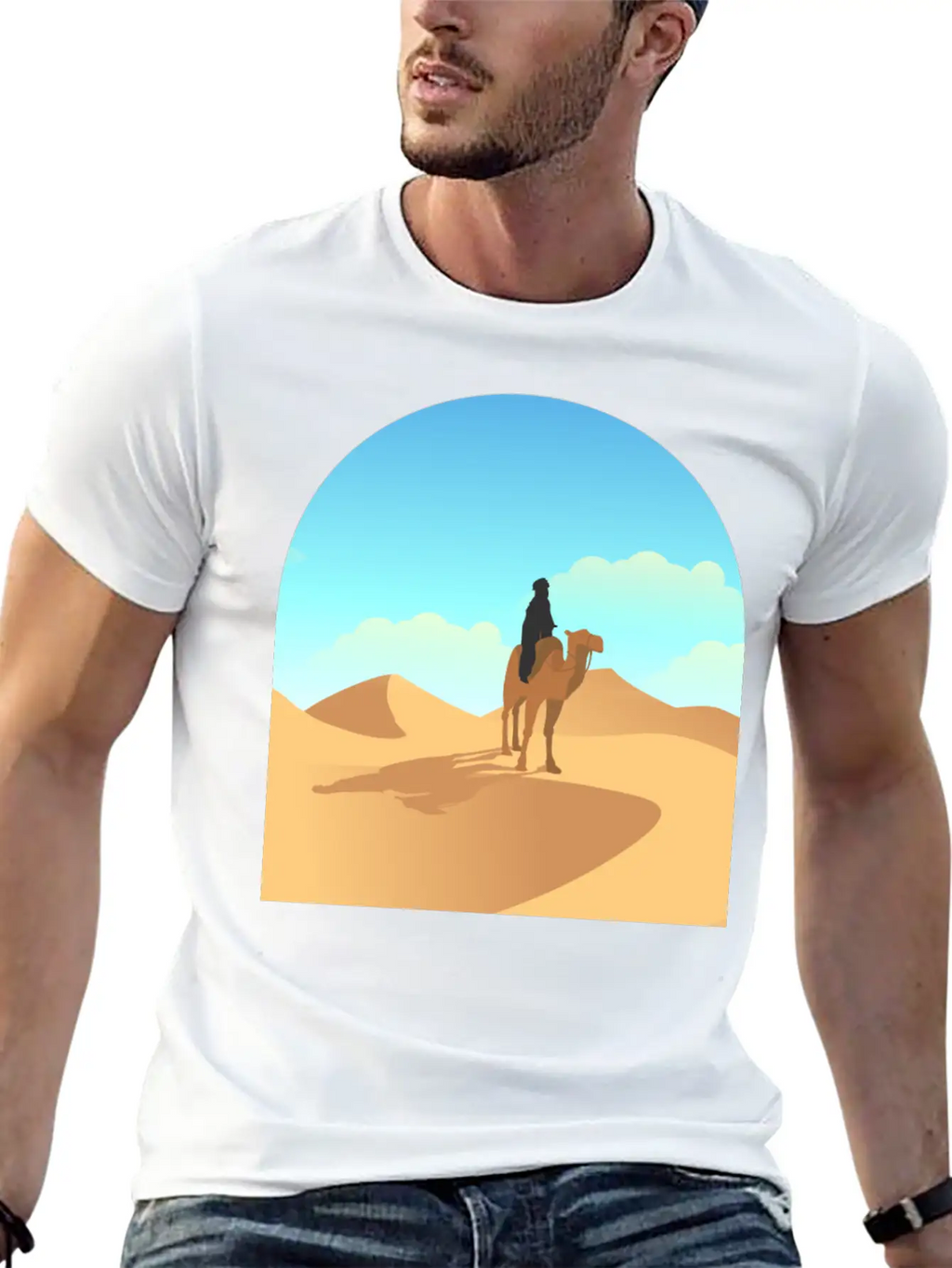 Desert Unisex Short Sleeve Soft Cotton T-Shirt – Casual Everyday Wear