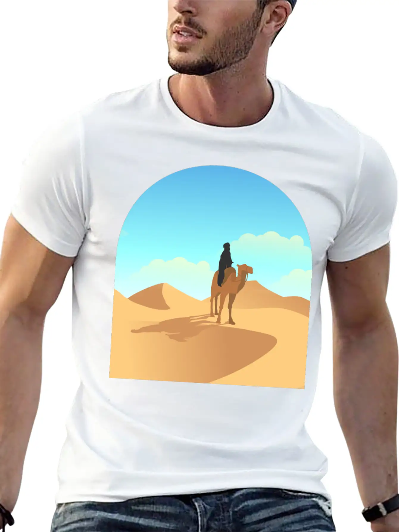 Desert Unisex Short Sleeve Soft Cotton T-Shirt – Casual Everyday Wear