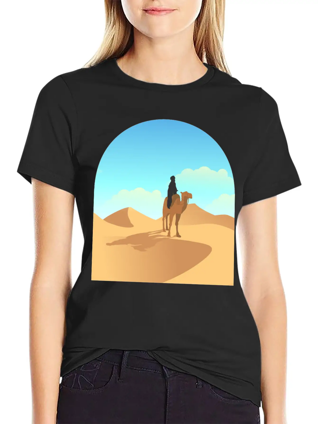 Desert Unisex Short Sleeve Soft Cotton T-Shirt – Casual Everyday Wear
