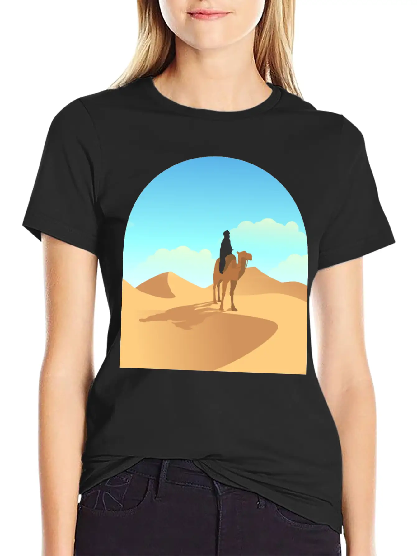 Desert Unisex Short Sleeve Soft Cotton T-Shirt – Casual Everyday Wear
