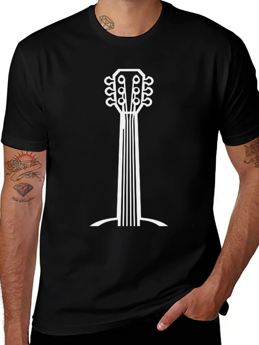 Design Guitarist Guitar Play Essential Cotton Tee For Daily Outfits – Unisex Style