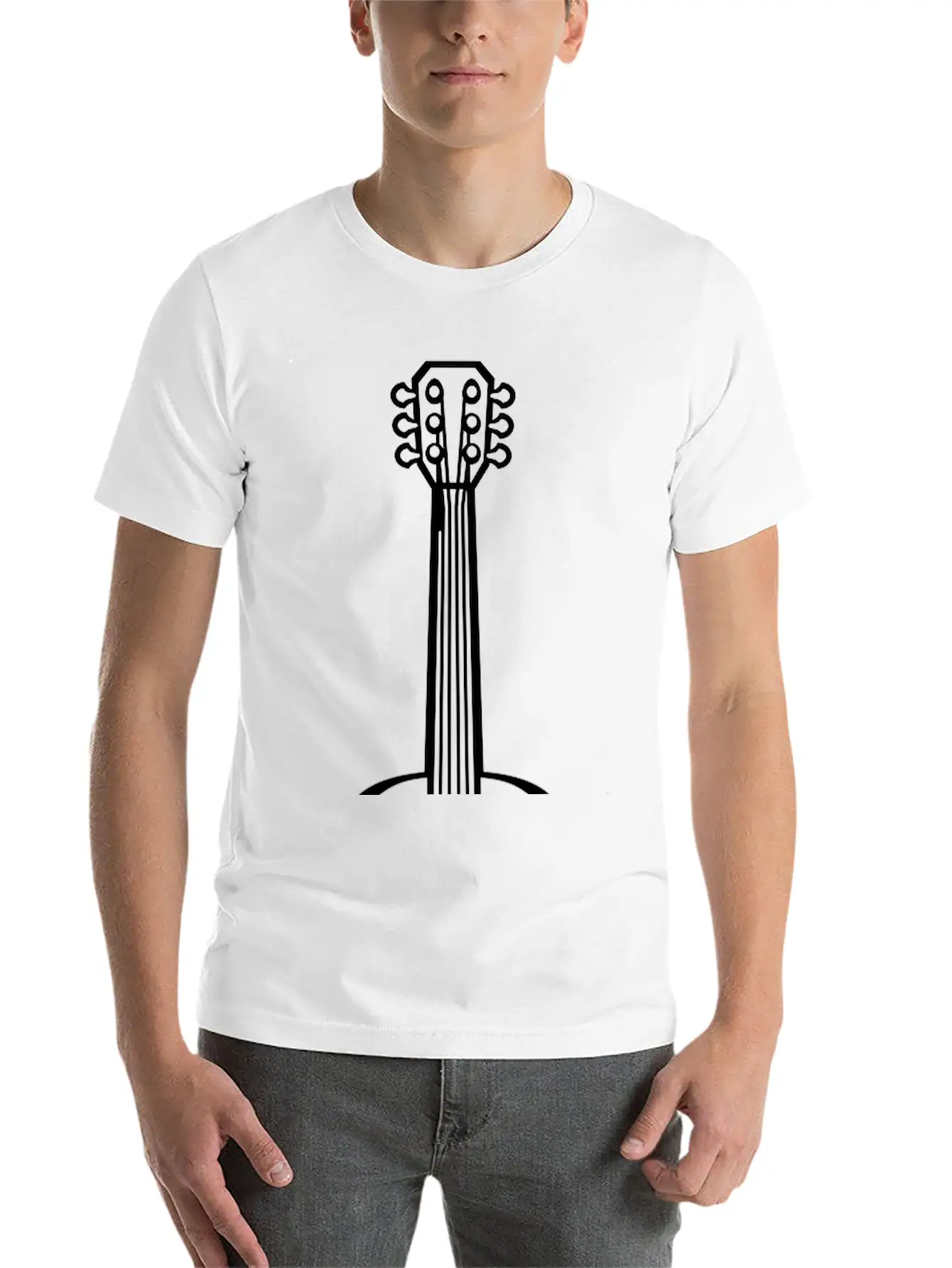 Design Guitarist Guitar Play Essential Cotton Tee For Daily Outfits – Unisex Style