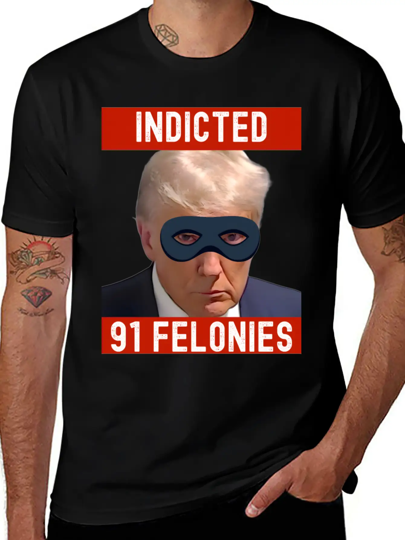 Designing Justice: Visualizing Trump's 90 Felonies Unisex Short Sleeve Soft Cotton T-Shirt – Casual Everyday Wear