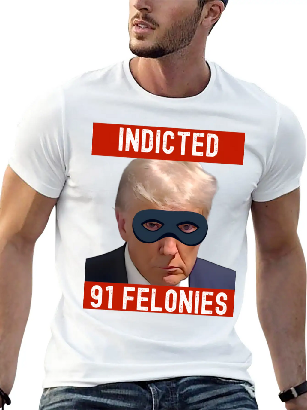 Designing Justice: Visualizing Trump's 90 Felonies Unisex Short Sleeve Soft Cotton T-Shirt – Casual Everyday Wear