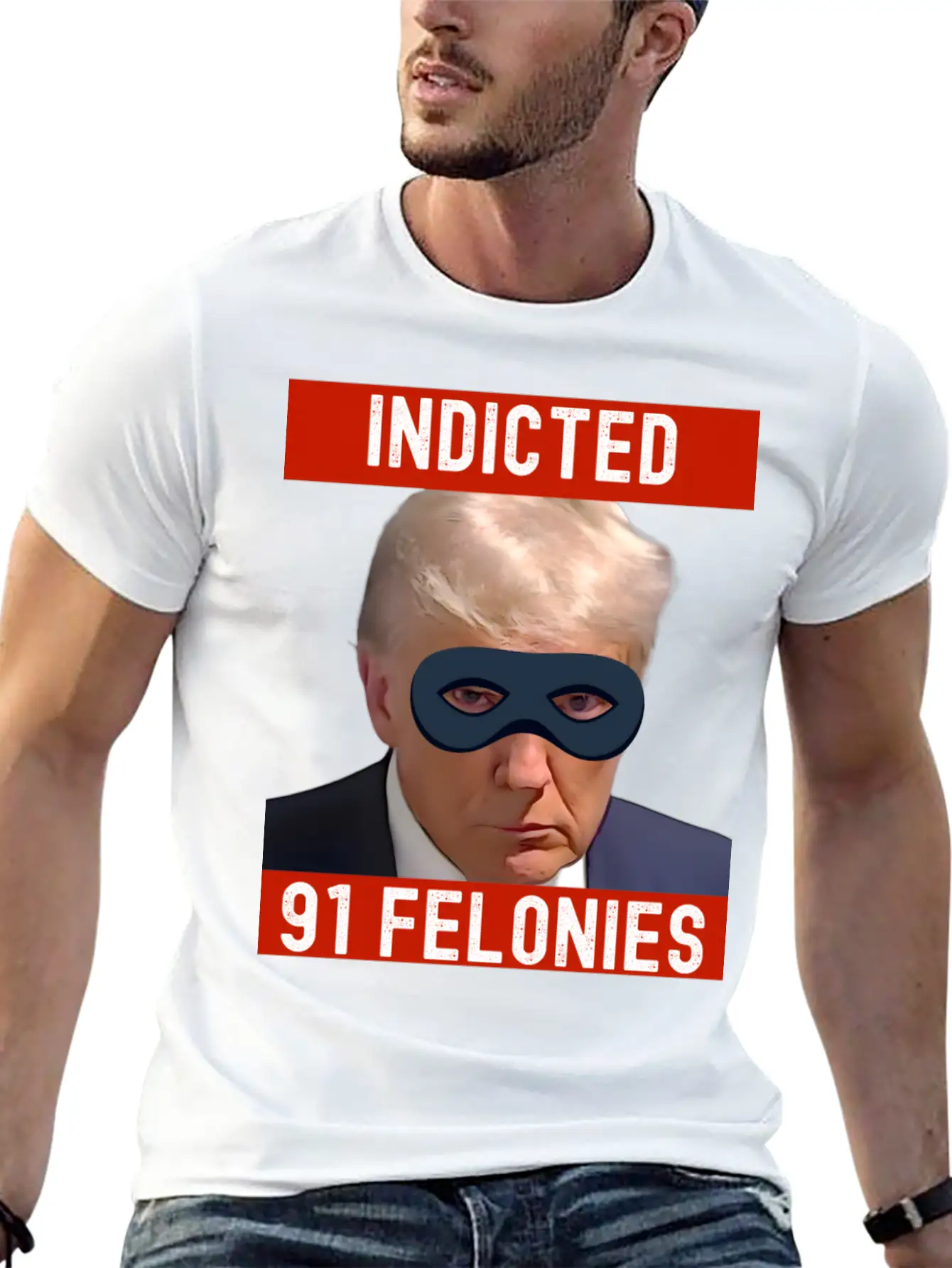 Designing Justice: Visualizing Trump's 90 Felonies Unisex Short Sleeve Soft Cotton T-Shirt – Casual Everyday Wear