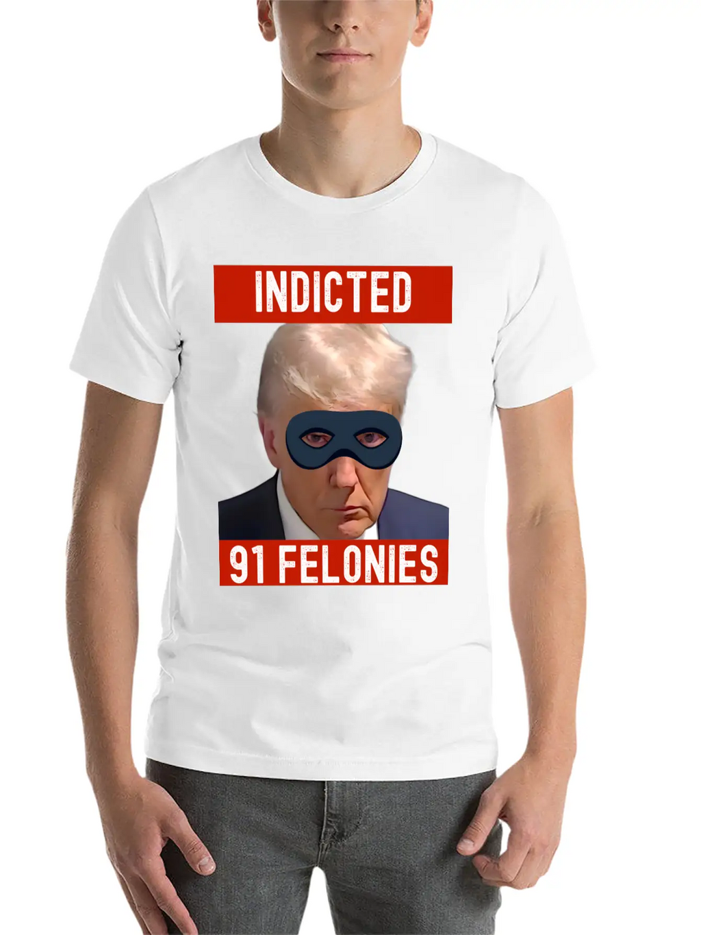 Designing Justice: Visualizing Trump's 90 Felonies Unisex Short Sleeve Soft Cotton T-Shirt – Casual Everyday Wear