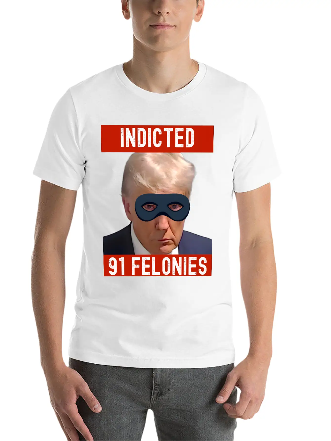 Designing Justice: Visualizing Trump's 90 Felonies Unisex Short Sleeve Soft Cotton T-Shirt – Casual Everyday Wear