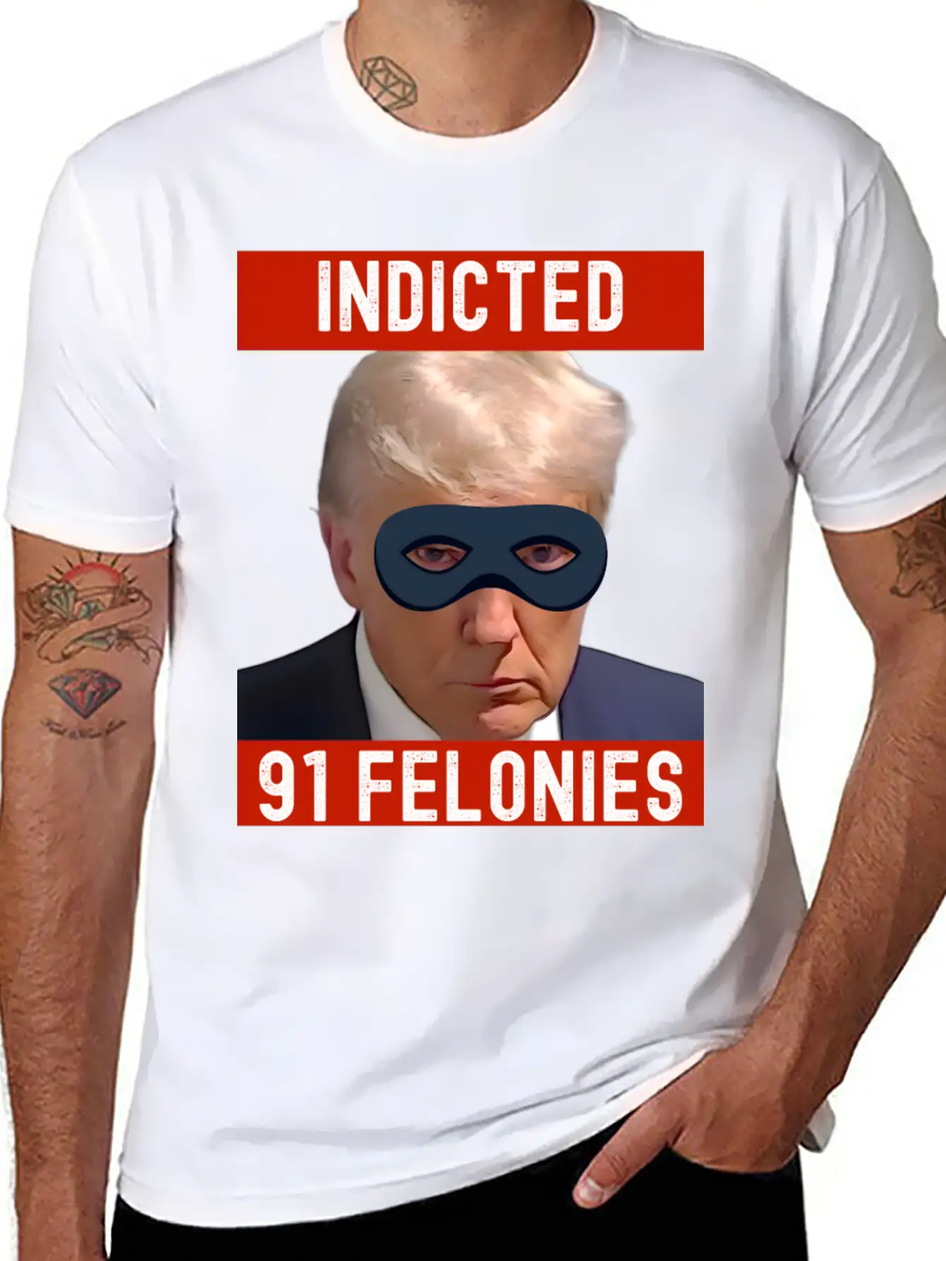 Designing Justice: Visualizing Trump's 90 Felonies Unisex Short Sleeve Soft Cotton T-Shirt – Casual Everyday Wear