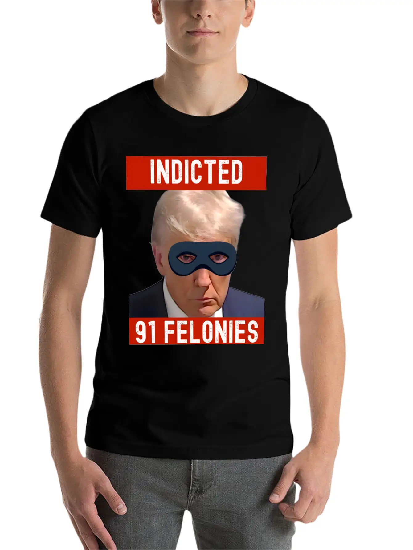 Designing Justice: Visualizing Trump's 90 Felonies Unisex Short Sleeve Soft Cotton T-Shirt – Casual Everyday Wear