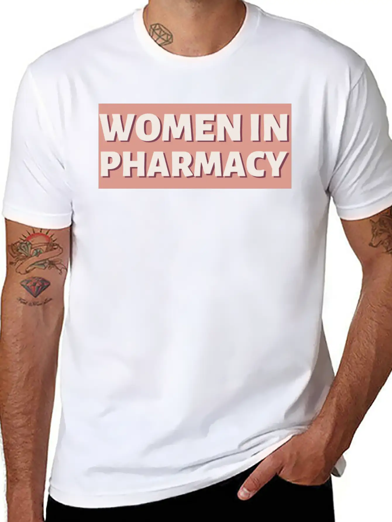 DESIGNWomen In Pharmacy Unisex Short Sleeve Soft Cotton T-Shirt – Casual Everyday Wear