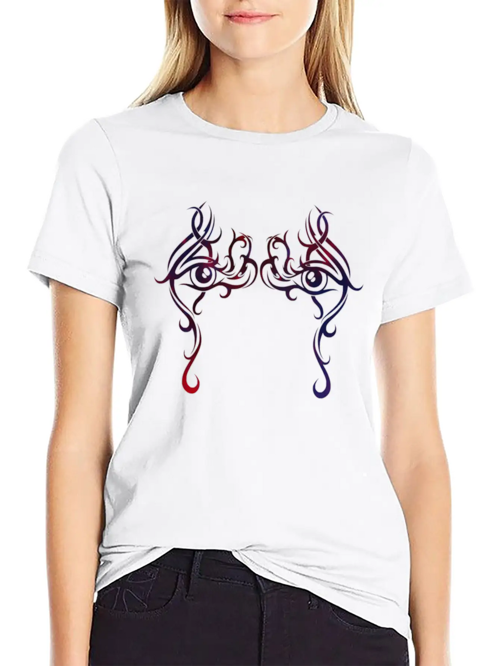 Dessin Tribal Face Essential Cotton Tee For Daily Outfits – Unisex Style