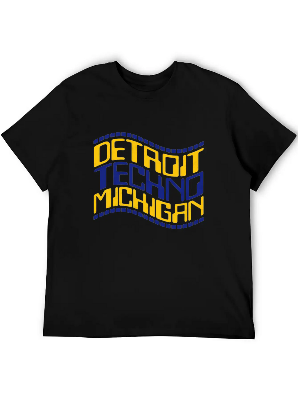 Detroit Techno Michigan Wave Stylish Everyday T-Shirt – Unisex Basic Cotton Tee