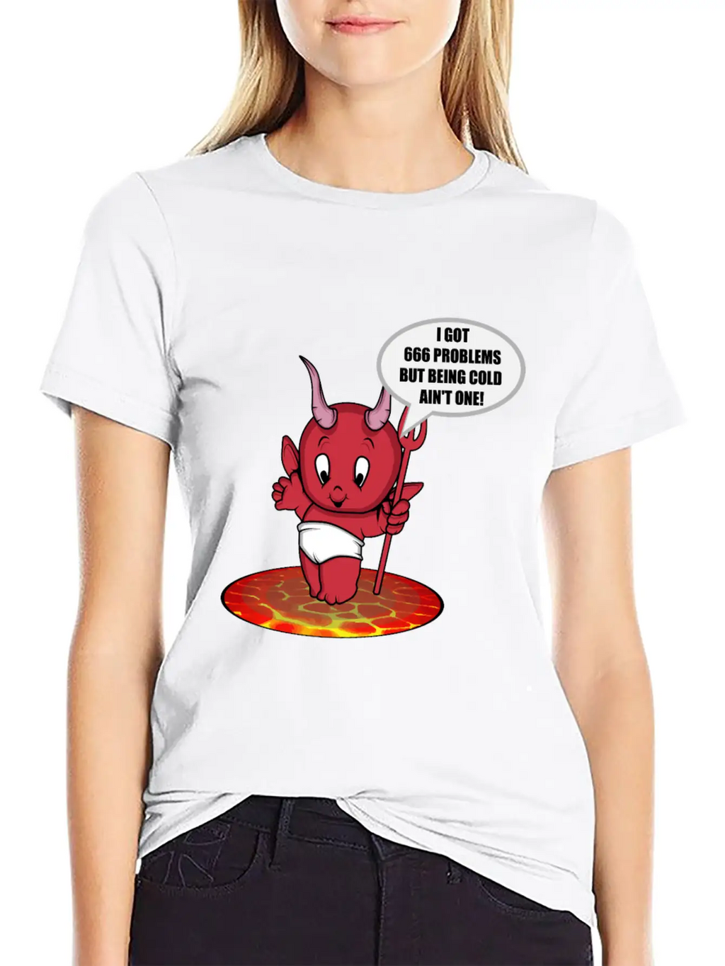 Devil Hell Satanist Lava Joke Cold 666 Gift Unisex Casual T-Shirt – Clean Design For Daily Comfort