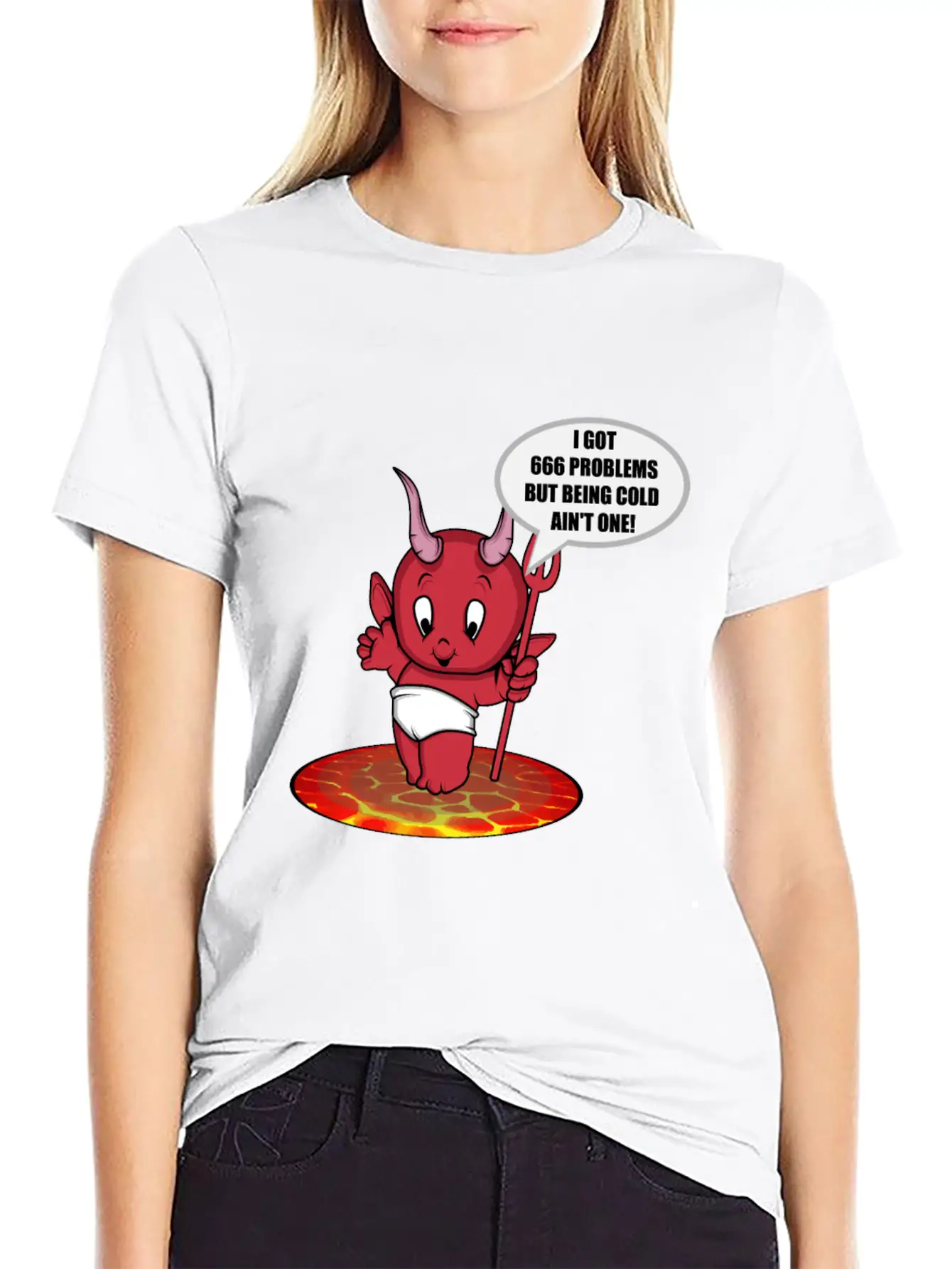 Devil Hell Satanist Lava Joke Cold 666 Gift Unisex Casual T-Shirt – Clean Design For Daily Comfort