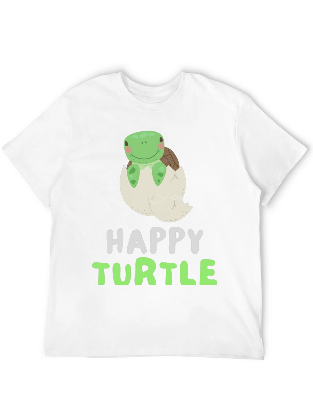 Happy Turtle Tee - Cute Animal Graphic T-Shirt