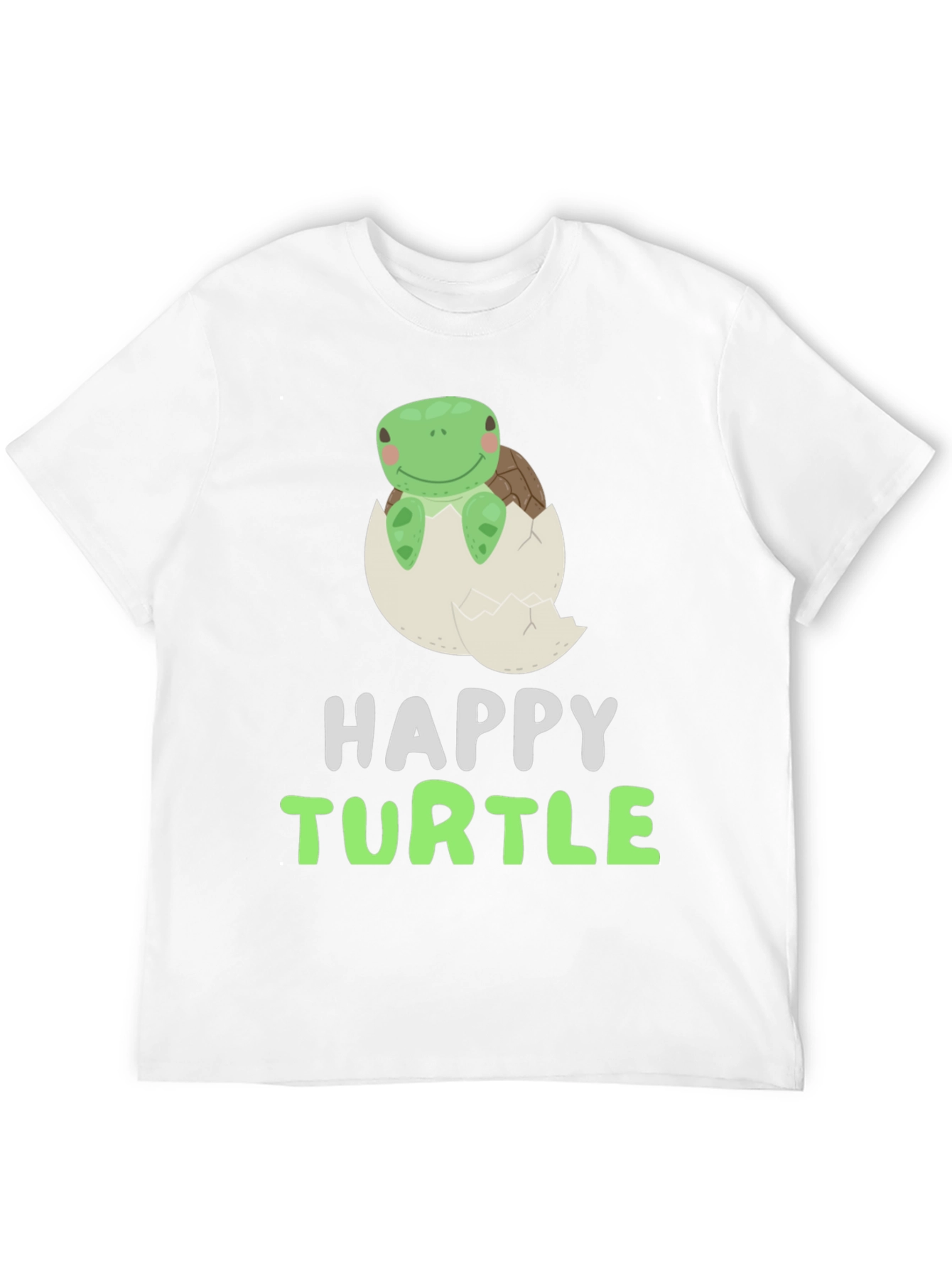 Happy Turtle Tee - Cute Animal Graphic T-Shirt