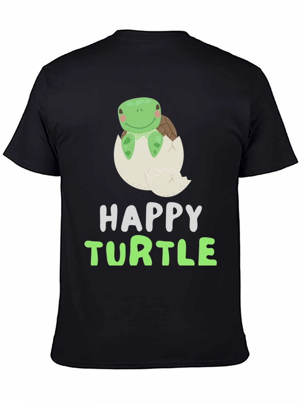 Happy Turtle Tee - Cute Animal Graphic T-Shirt