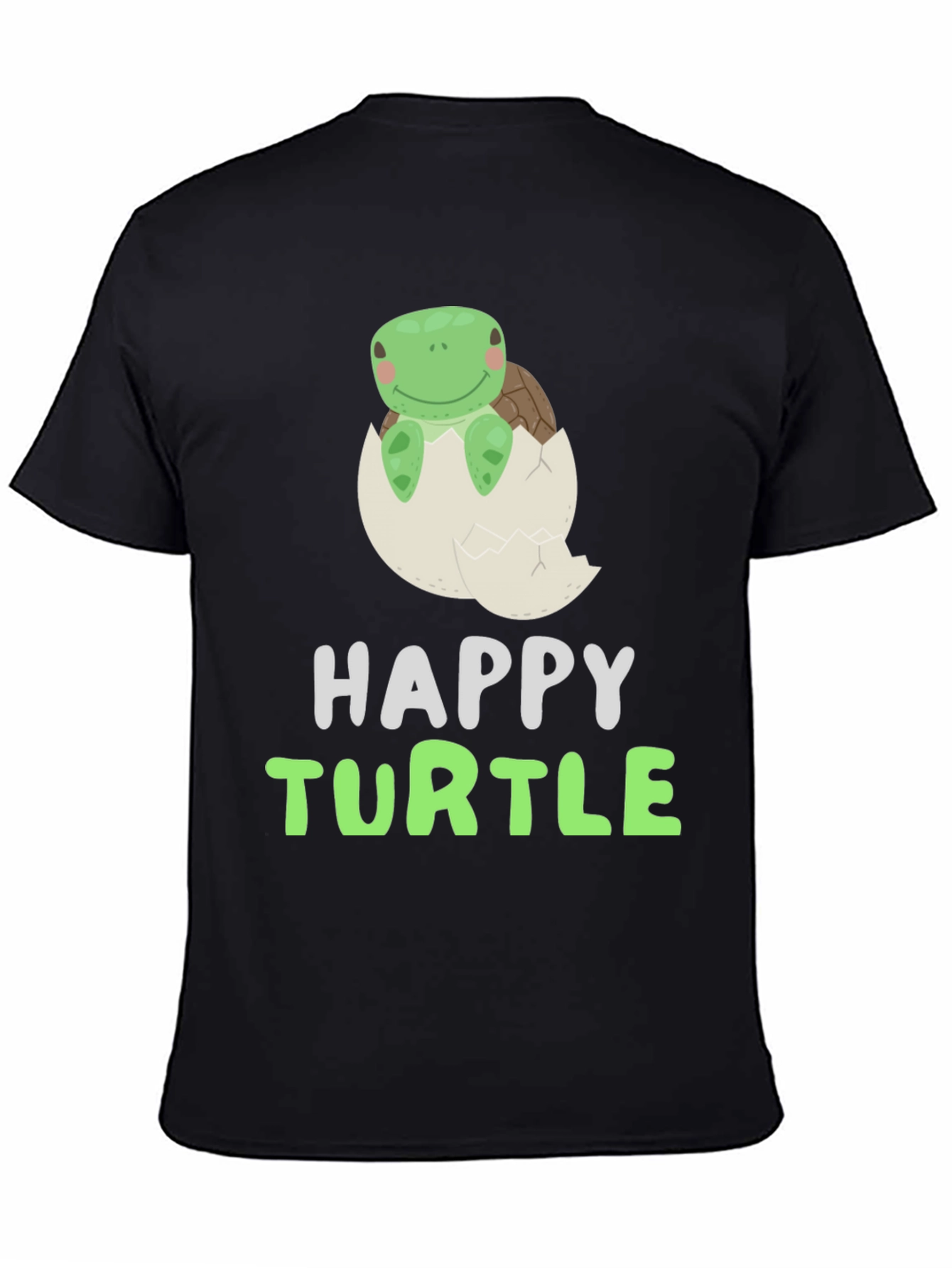 Happy Turtle Tee - Cute Animal Graphic T-Shirt