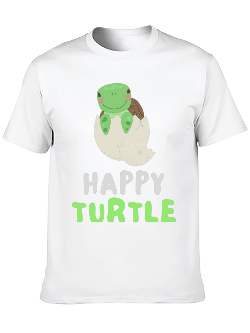Happy Turtle Tee - Cute Animal Graphic T-Shirt