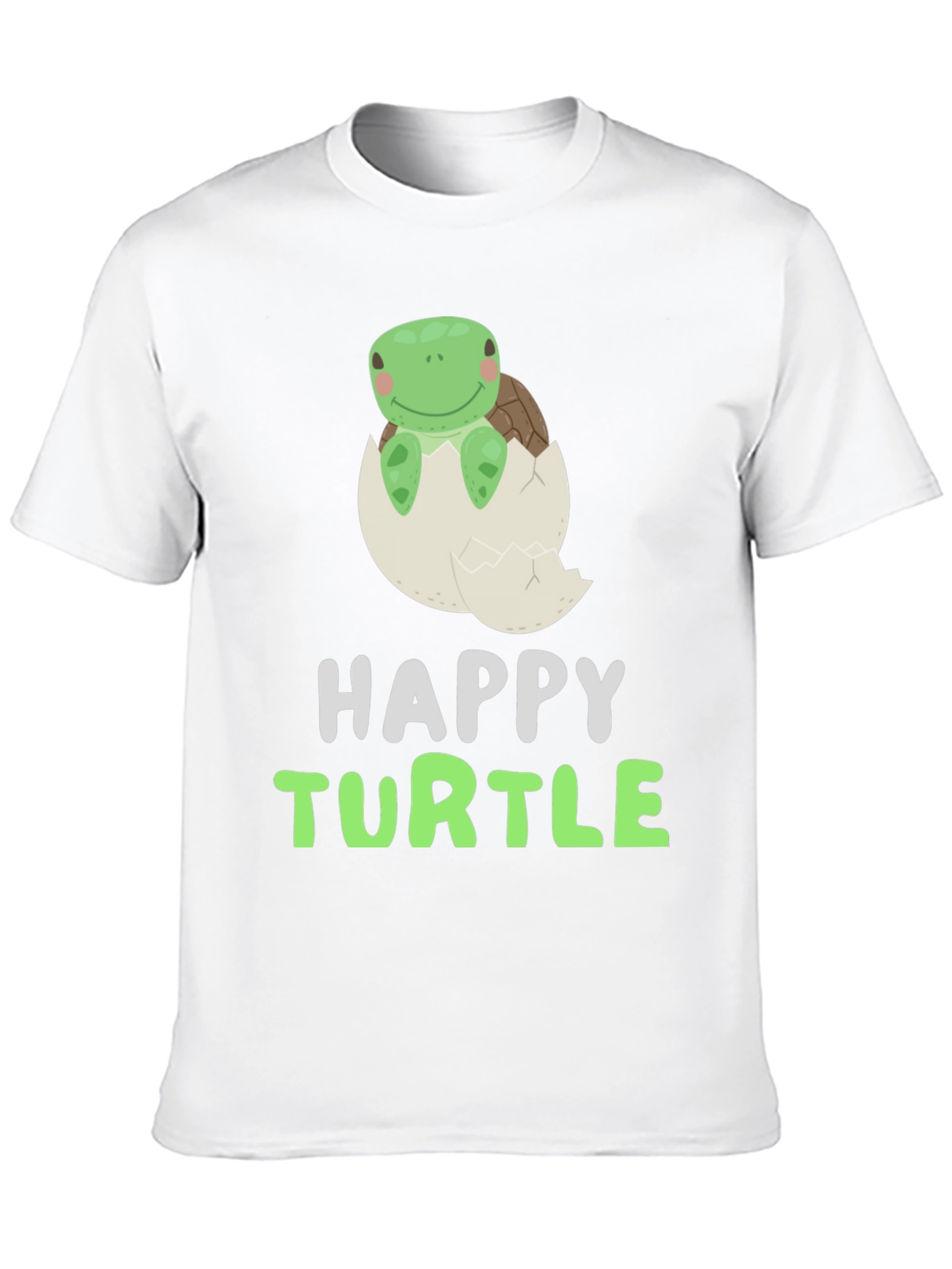 Happy Turtle Tee - Cute Animal Graphic T-Shirt