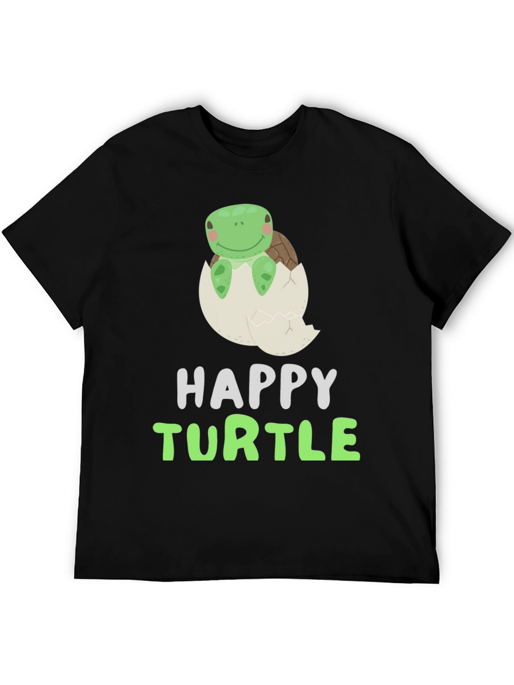 Happy Turtle Tee - Cute Animal Graphic T-Shirt