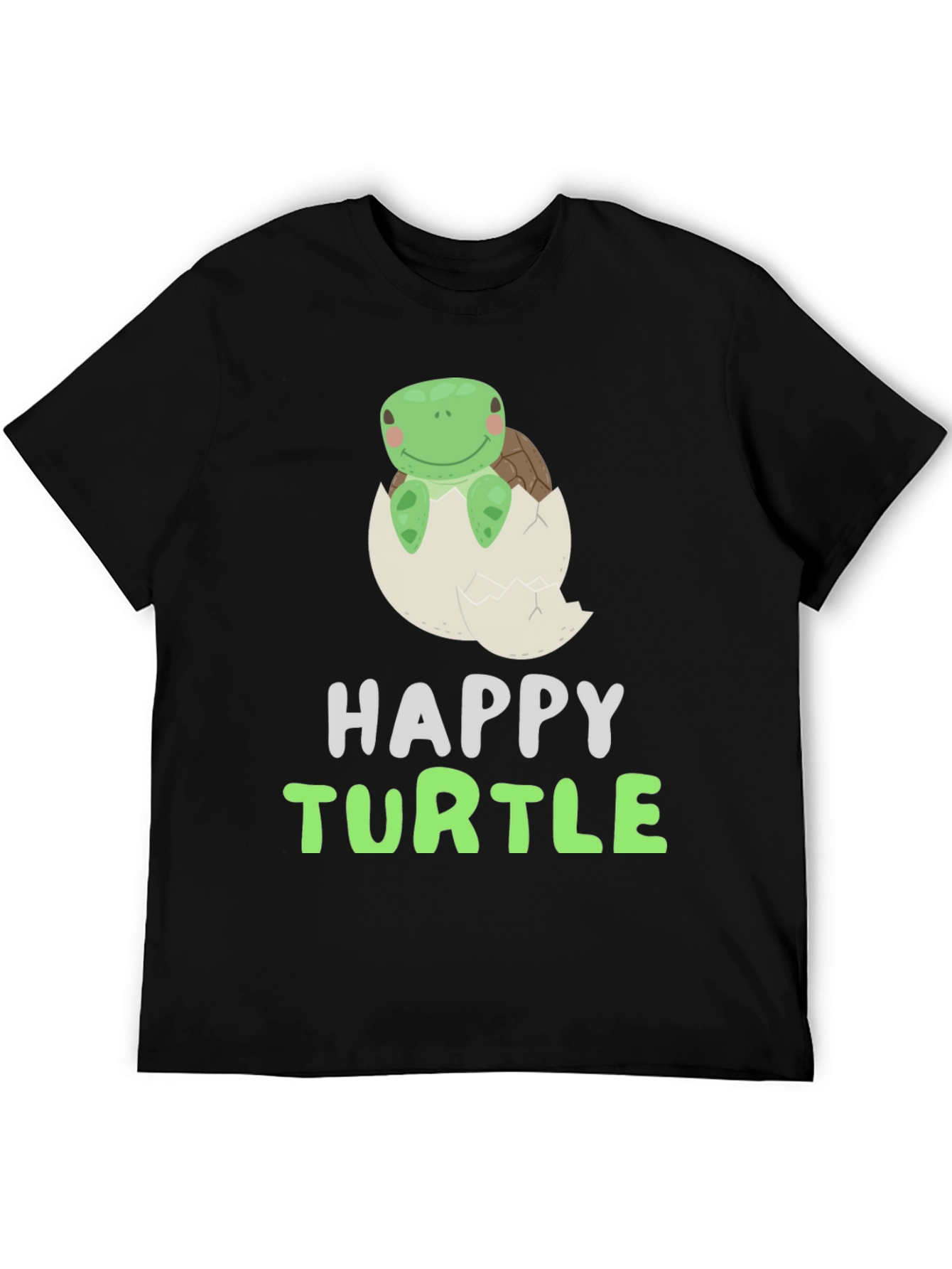 Happy Turtle Tee - Cute Animal Graphic T-Shirt