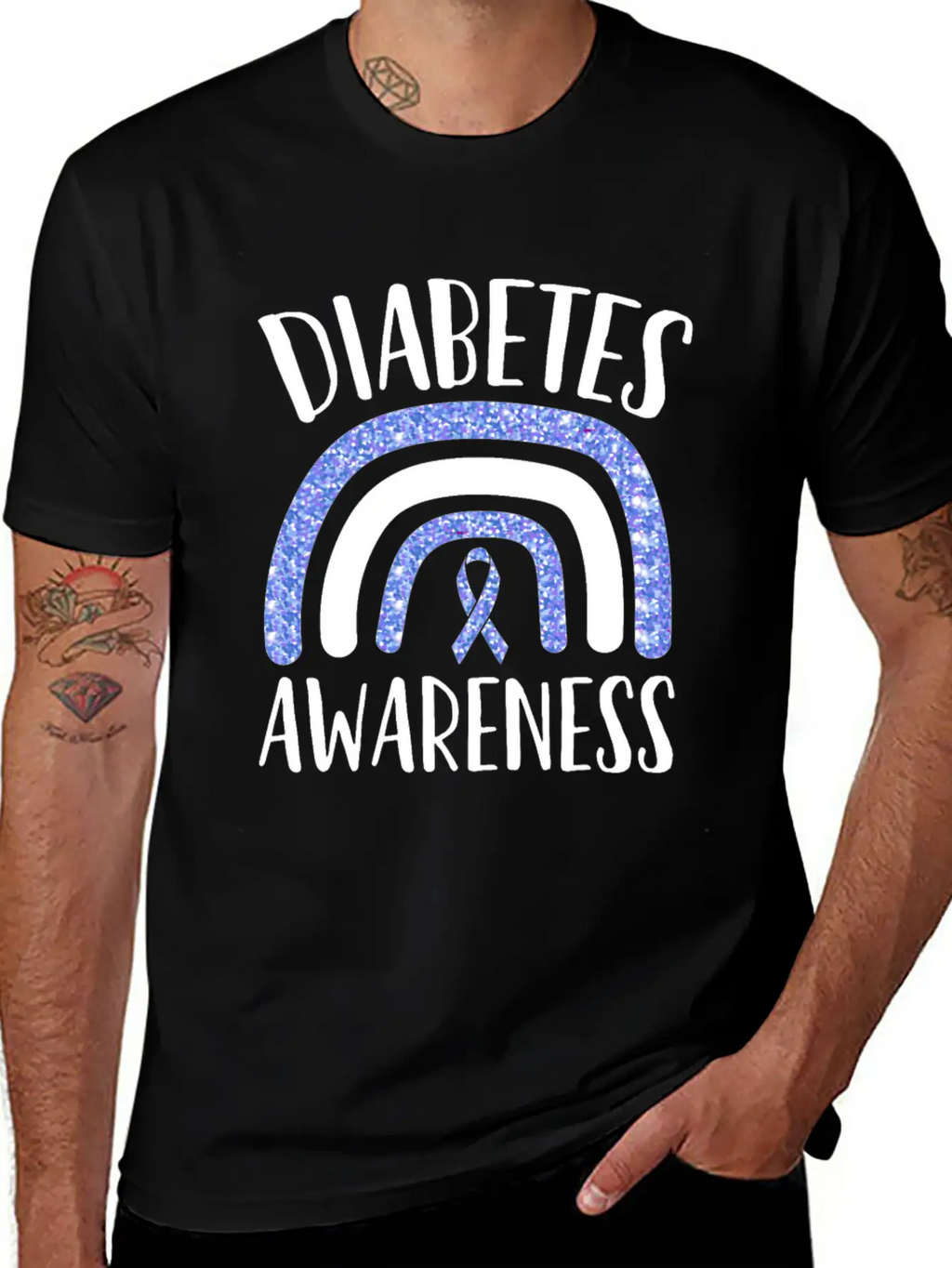Diabetes Awareness Diabetes Insulin Awareness Mont Stylish Everyday T-Shirt – Unisex Basic Cotton Tee