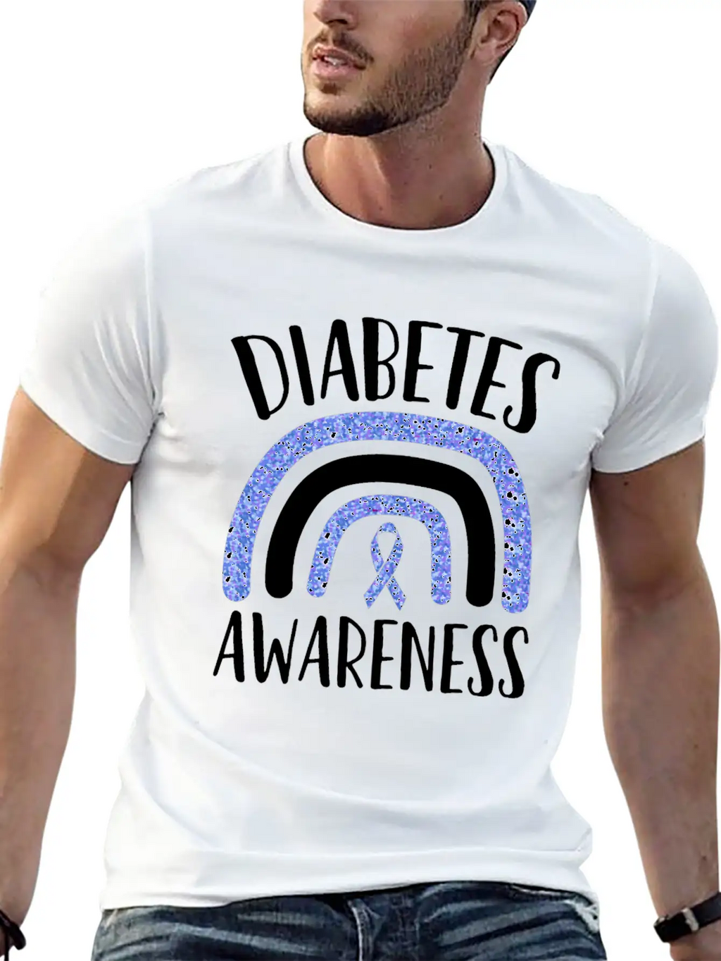 Diabetes Awareness Diabetes Insulin Awareness Mont Stylish Everyday T-Shirt – Unisex Basic Cotton Tee