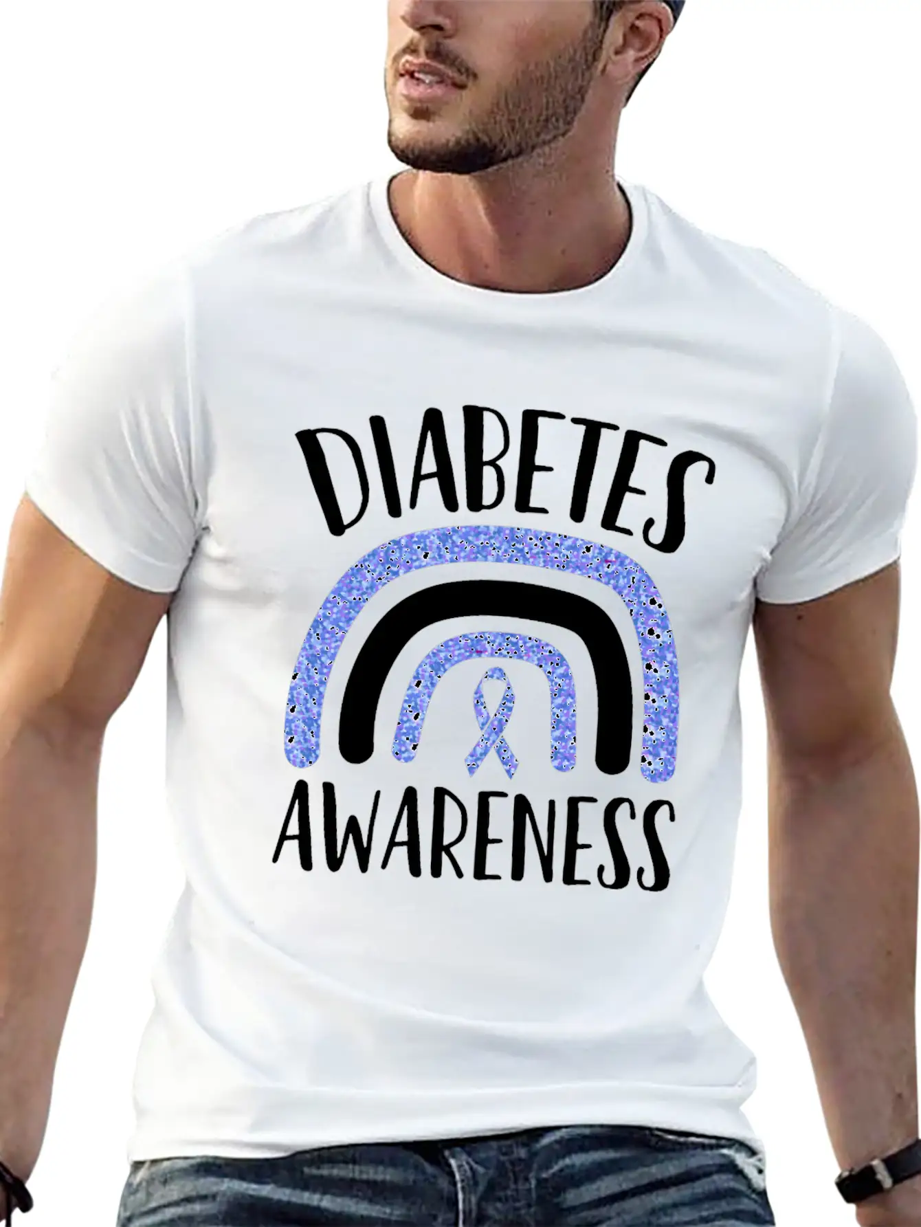 Diabetes Awareness Diabetes Insulin Awareness Mont Stylish Everyday T-Shirt – Unisex Basic Cotton Tee