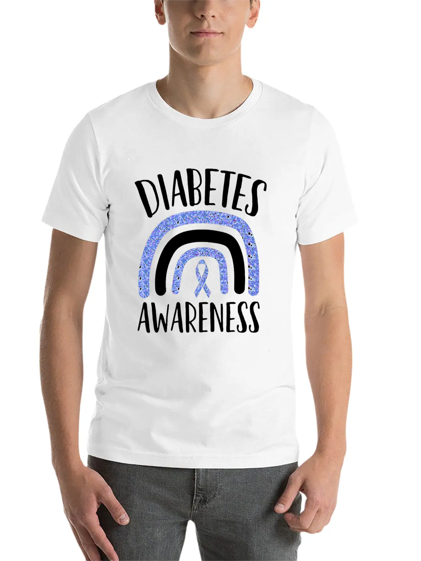 Diabetes Awareness Diabetes Insulin Awareness Mont Stylish Everyday T-Shirt – Unisex Basic Cotton Tee