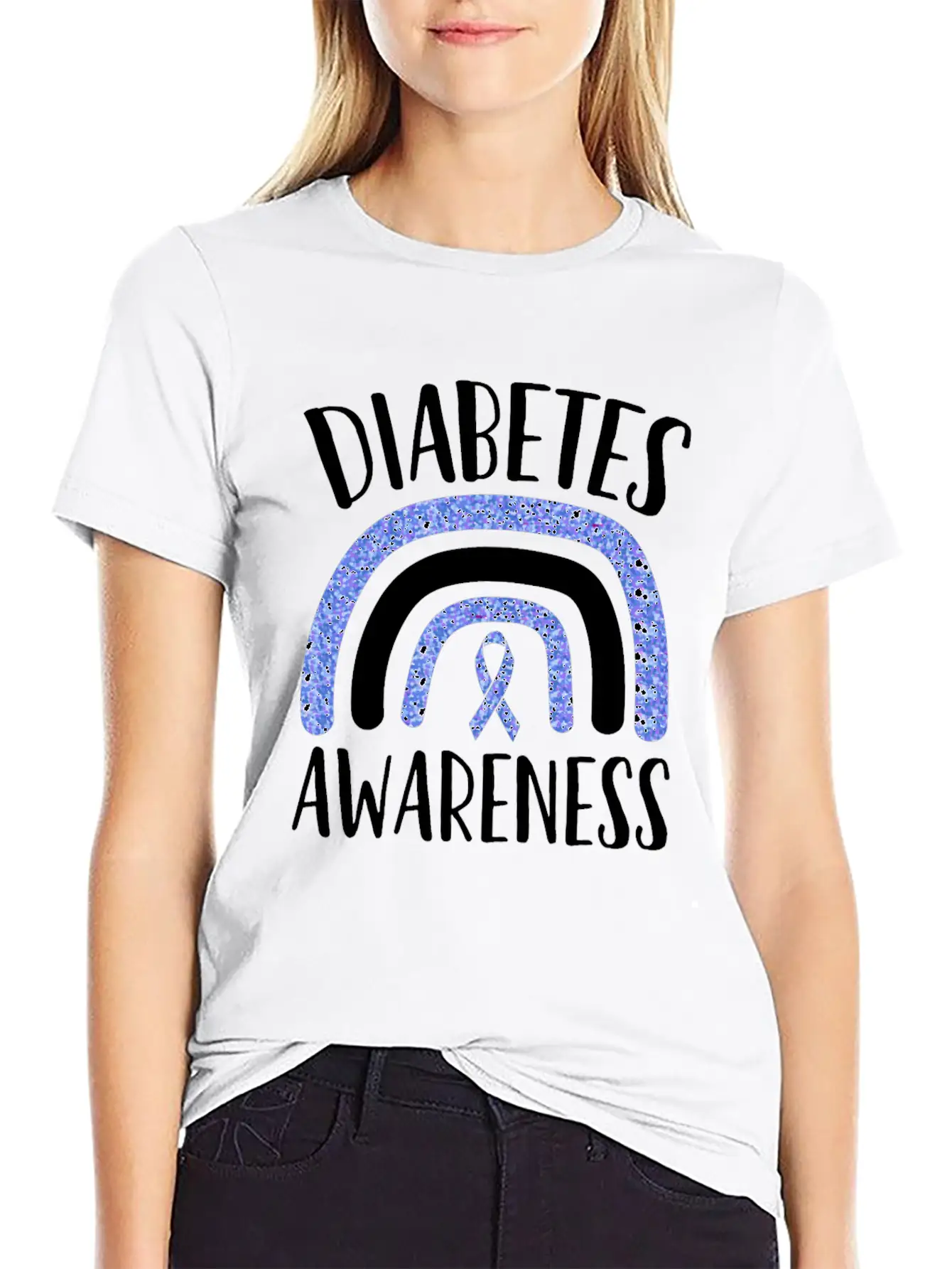 Diabetes Awareness Diabetes Insulin Awareness Mont Stylish Everyday T-Shirt – Unisex Basic Cotton Tee