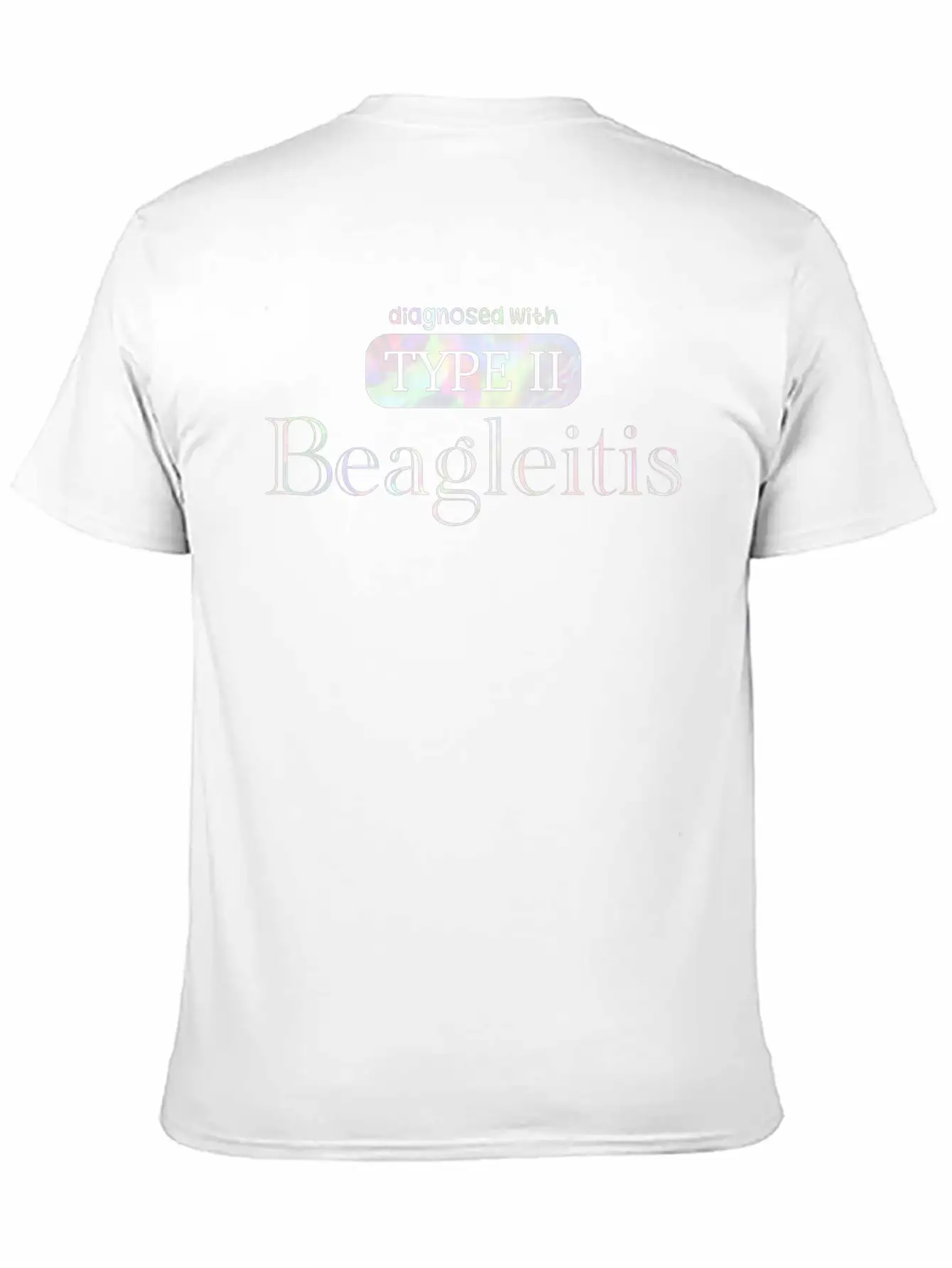 Diagnosed With Type 2 Beagleitis F1 Holographic Unisex Casual T-Shirt – Clean Design For Daily Comfort