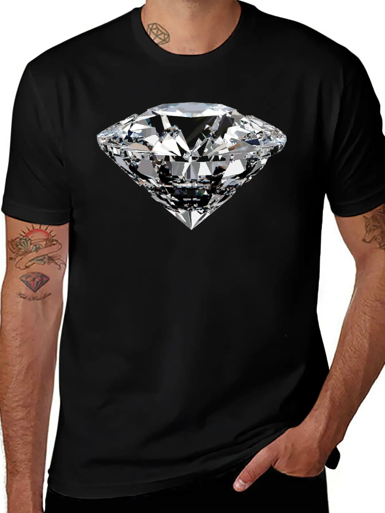Diamond Unisex Casual T-Shirt – Clean Design For Daily Comfort
