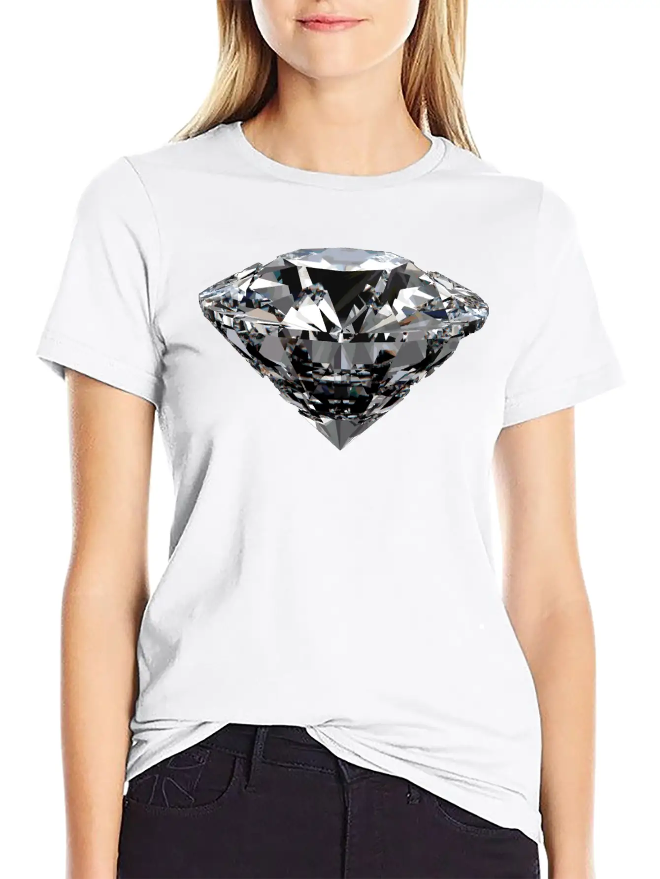 Diamond Unisex Casual T-Shirt – Clean Design For Daily Comfort