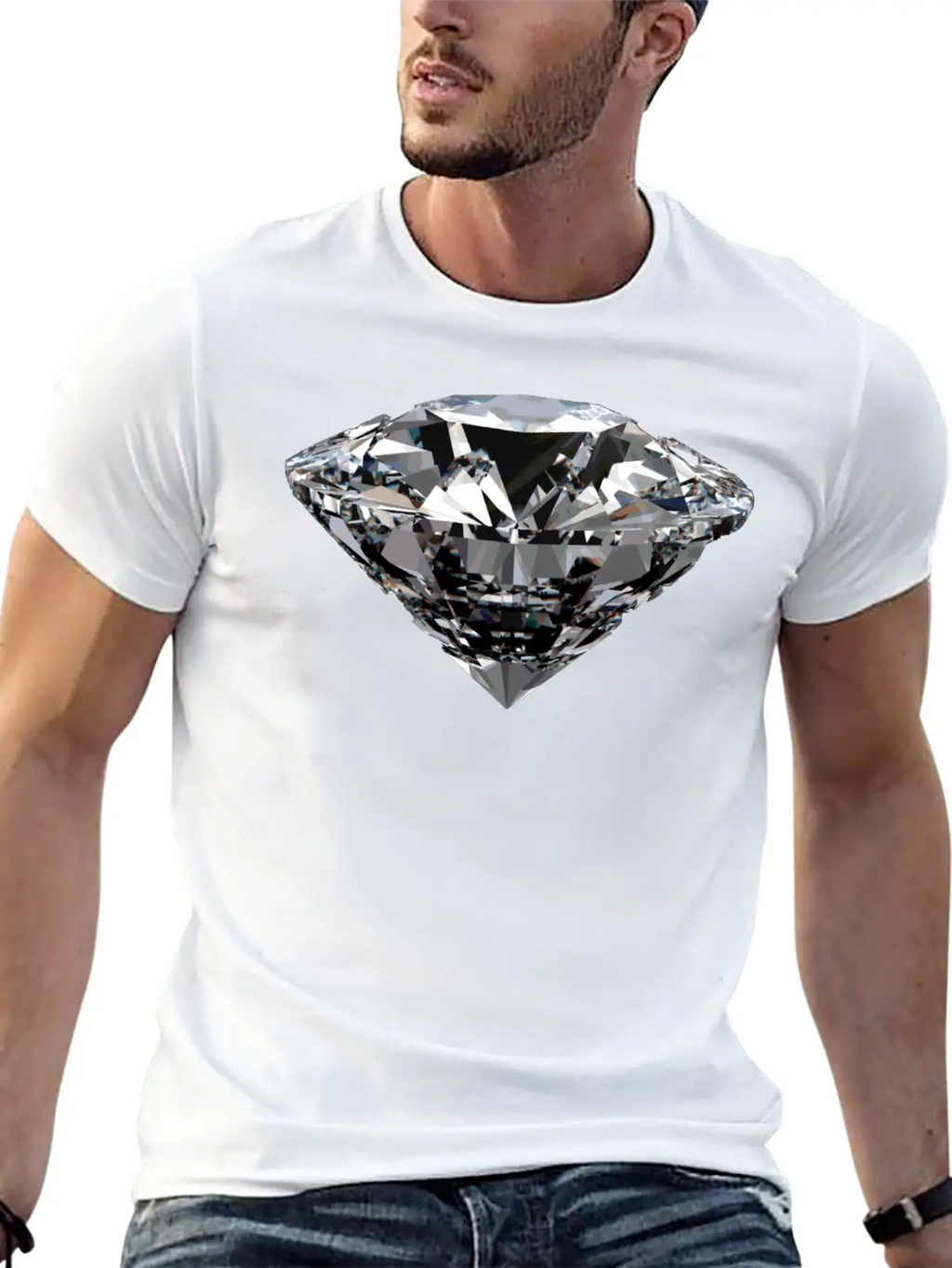 Diamond Unisex Casual T-Shirt – Clean Design For Daily Comfort