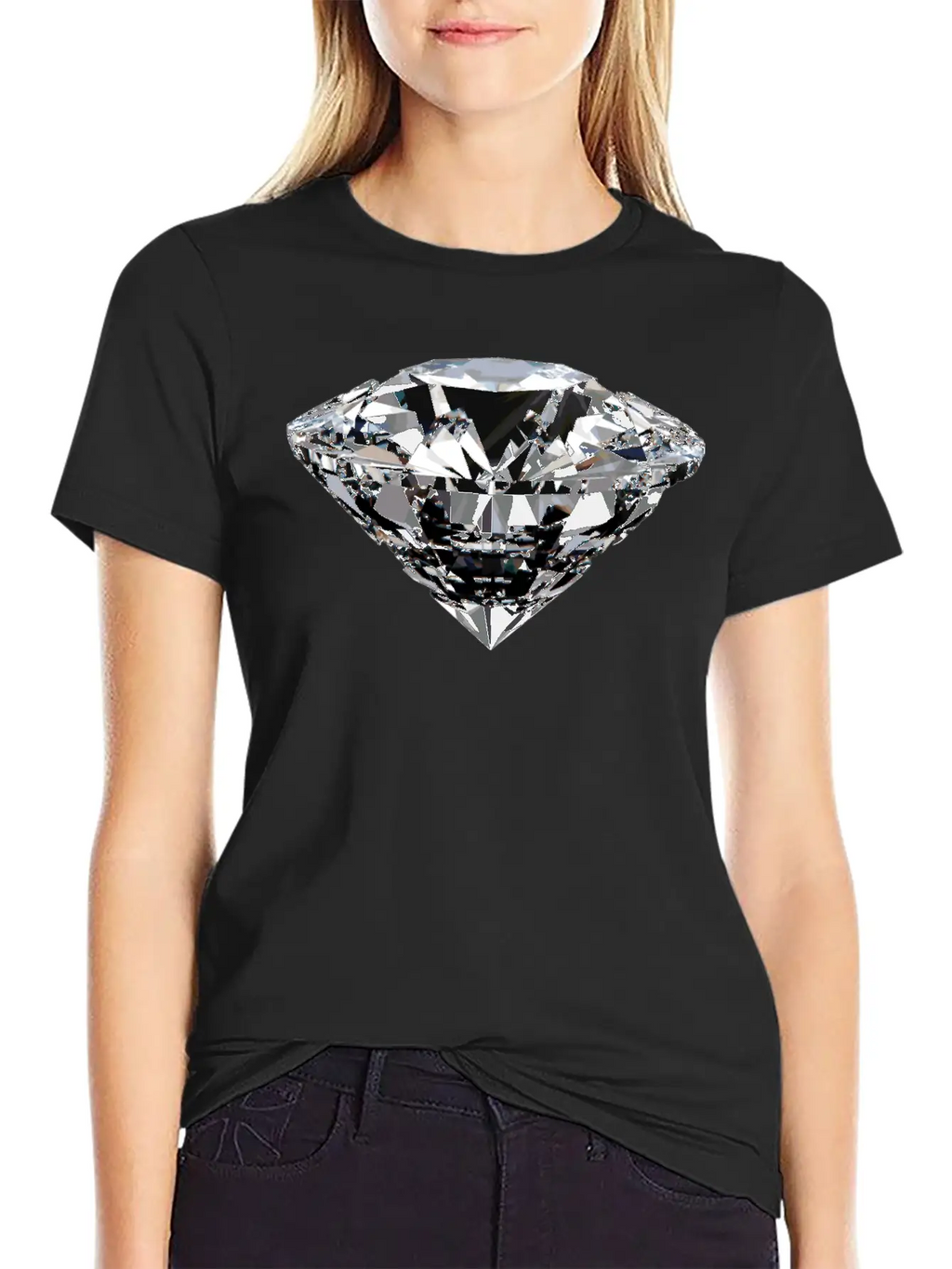 Diamond Unisex Casual T-Shirt – Clean Design For Daily Comfort
