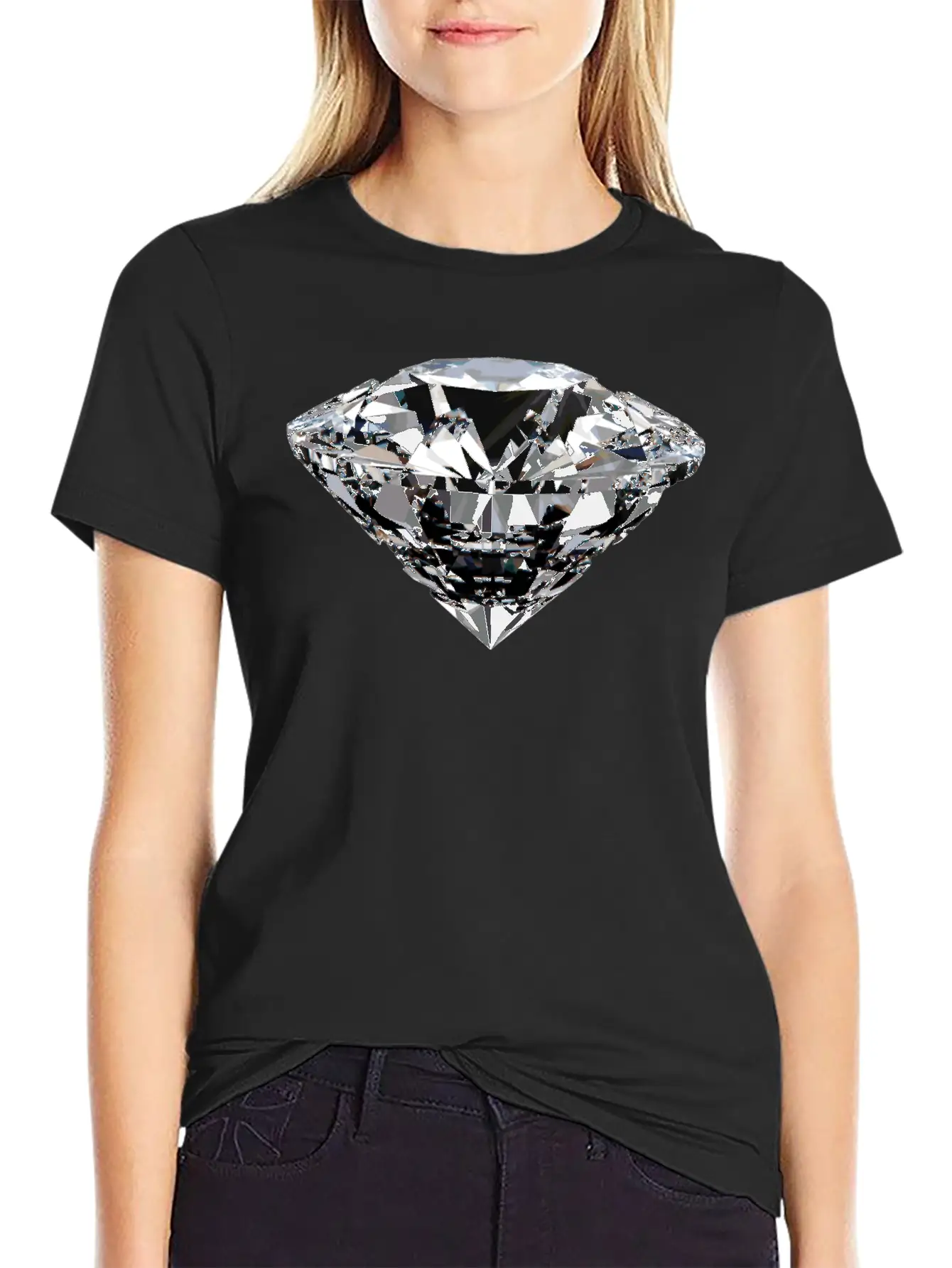Diamond Unisex Casual T-Shirt – Clean Design For Daily Comfort