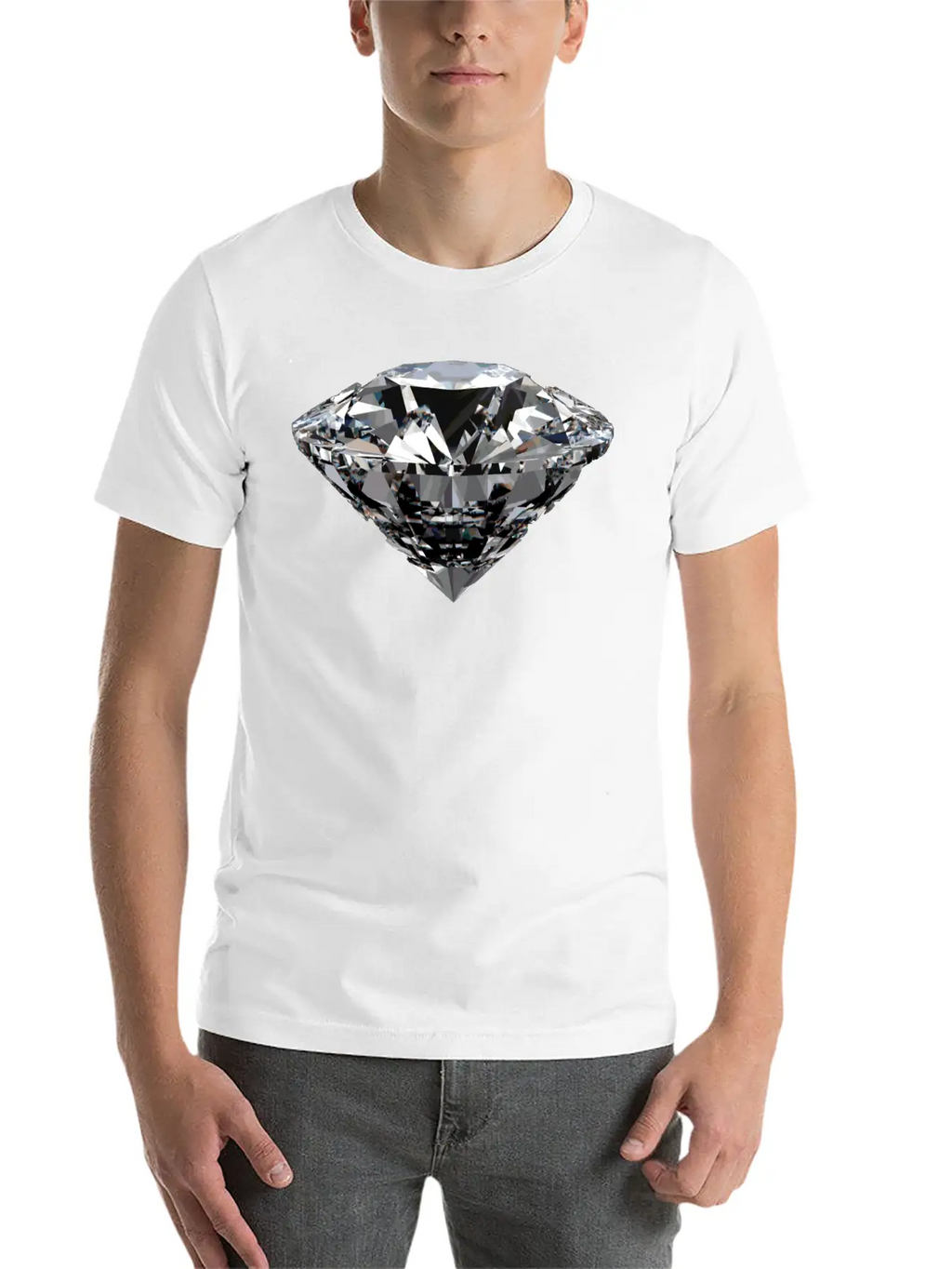 Diamond Unisex Casual T-Shirt – Clean Design For Daily Comfort