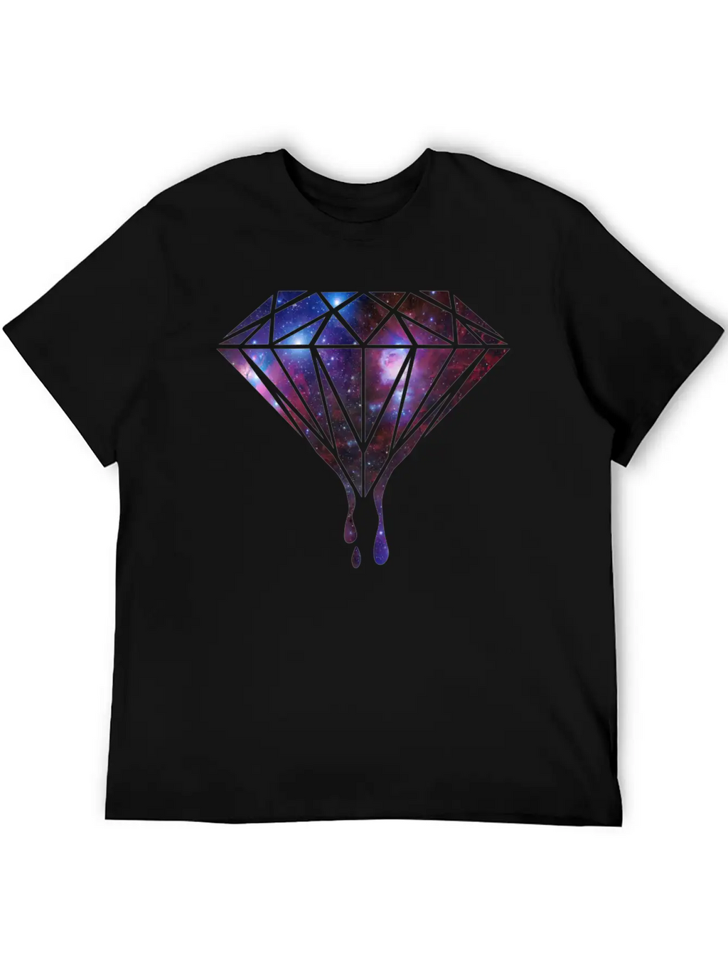 Diamond Universe-Gift-hipster-galaxy-trend-cool Unisex Casual T-Shirt – Clean Design For Daily Comfort