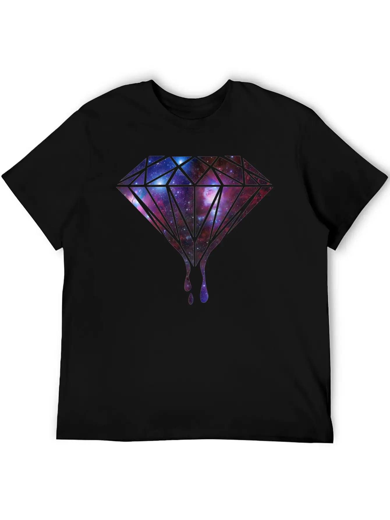 Diamond Universe-Gift-hipster-galaxy-trend-cool Unisex Casual T-Shirt – Clean Design For Daily Comfort