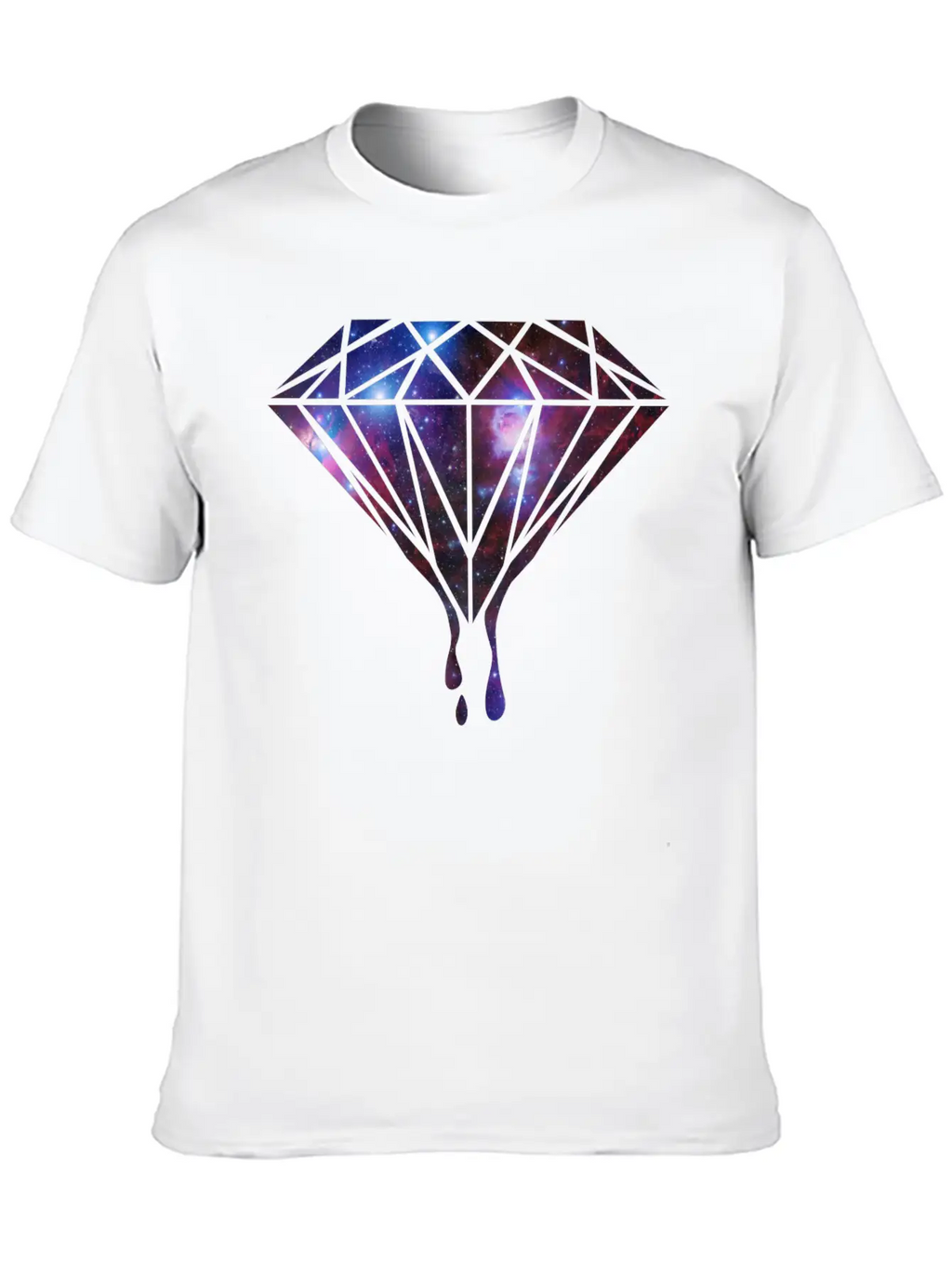 Diamond Universe-Gift-hipster-galaxy-trend-cool Unisex Casual T-Shirt – Clean Design For Daily Comfort