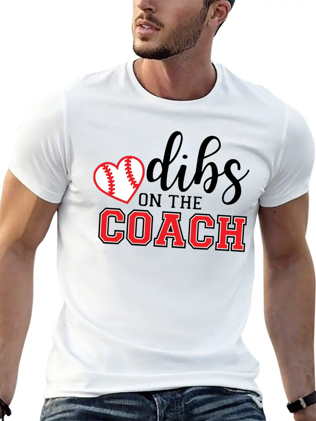 Dibs On The Coach Shirt Casual Graphic T-Shirt – Simple And Comfortable Daily Wear