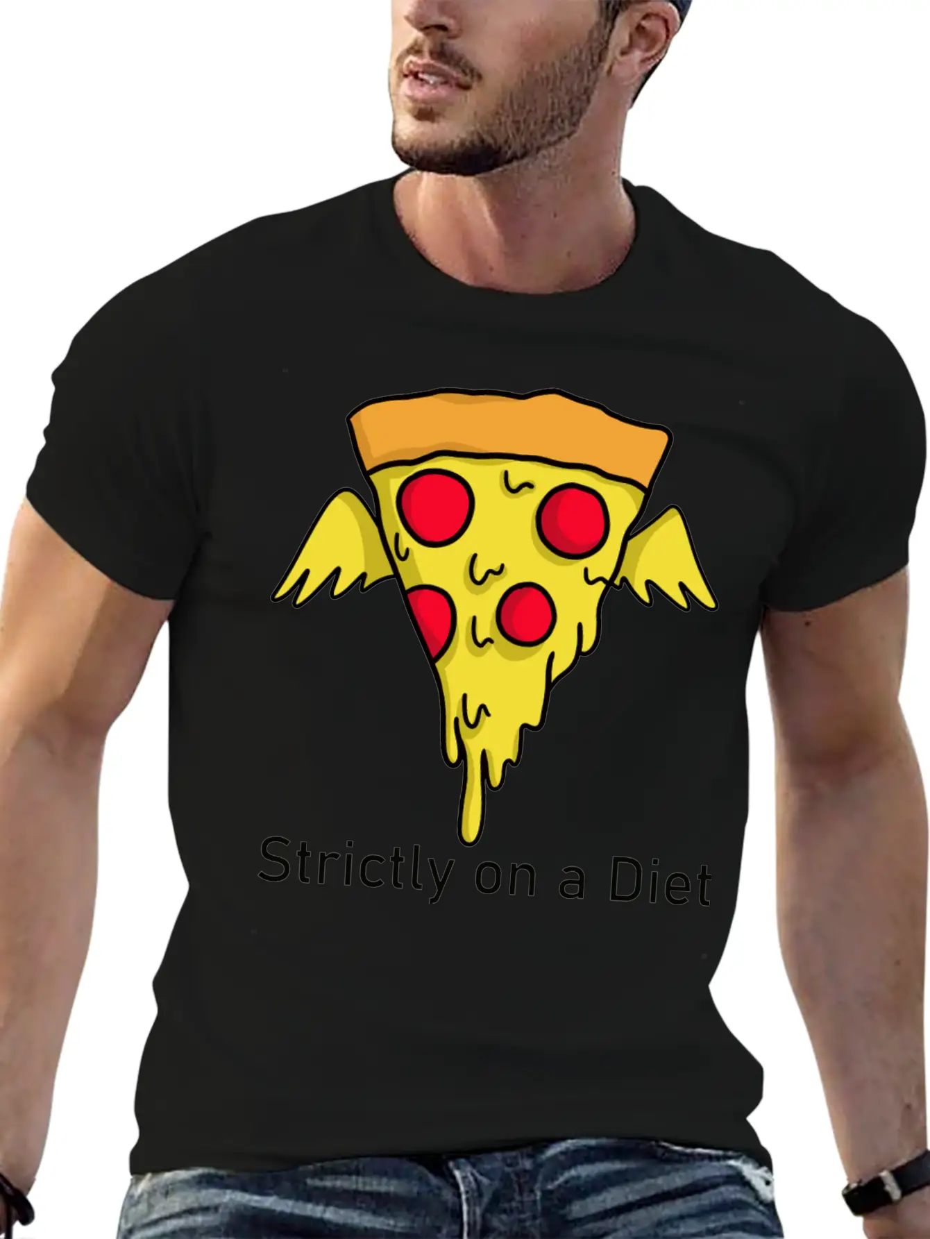 DIET - Pizza Unisex Casual T-Shirt – Clean Design For Daily Comfort