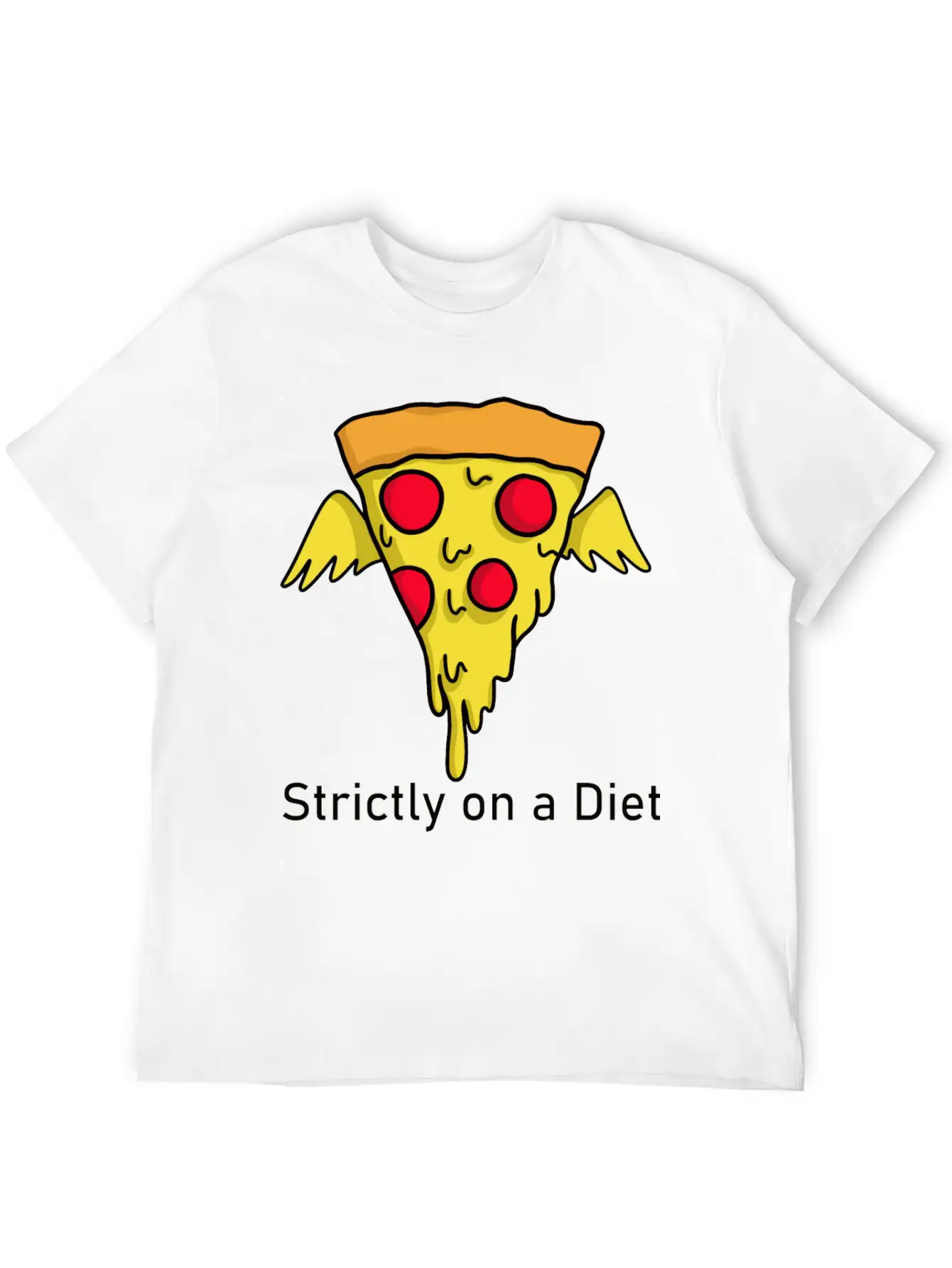 DIET - Pizza Unisex Casual T-Shirt – Clean Design For Daily Comfort
