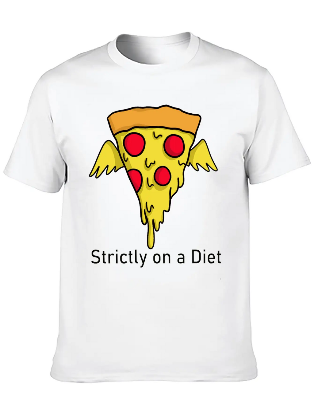 DIET - Pizza Unisex Casual T-Shirt – Clean Design For Daily Comfort