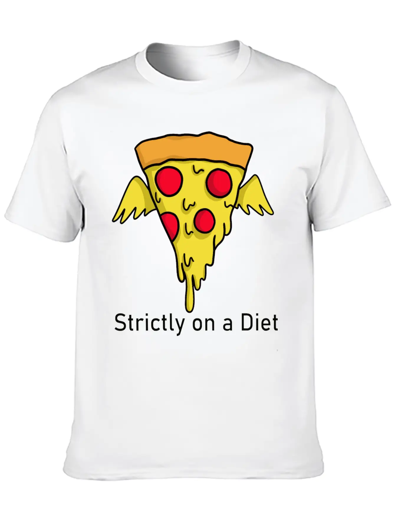 DIET - Pizza Unisex Casual T-Shirt – Clean Design For Daily Comfort