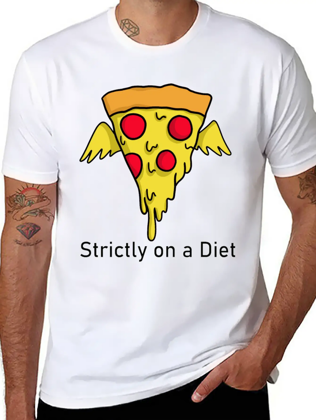 DIET - Pizza Unisex Casual T-Shirt – Clean Design For Daily Comfort