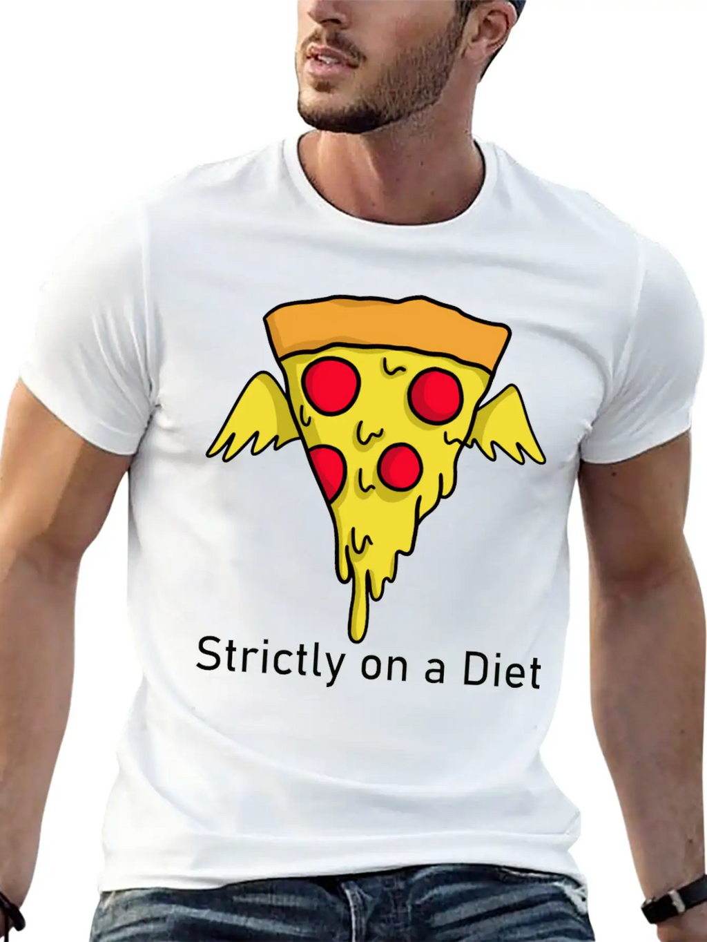 DIET - Pizza Unisex Casual T-Shirt – Clean Design For Daily Comfort