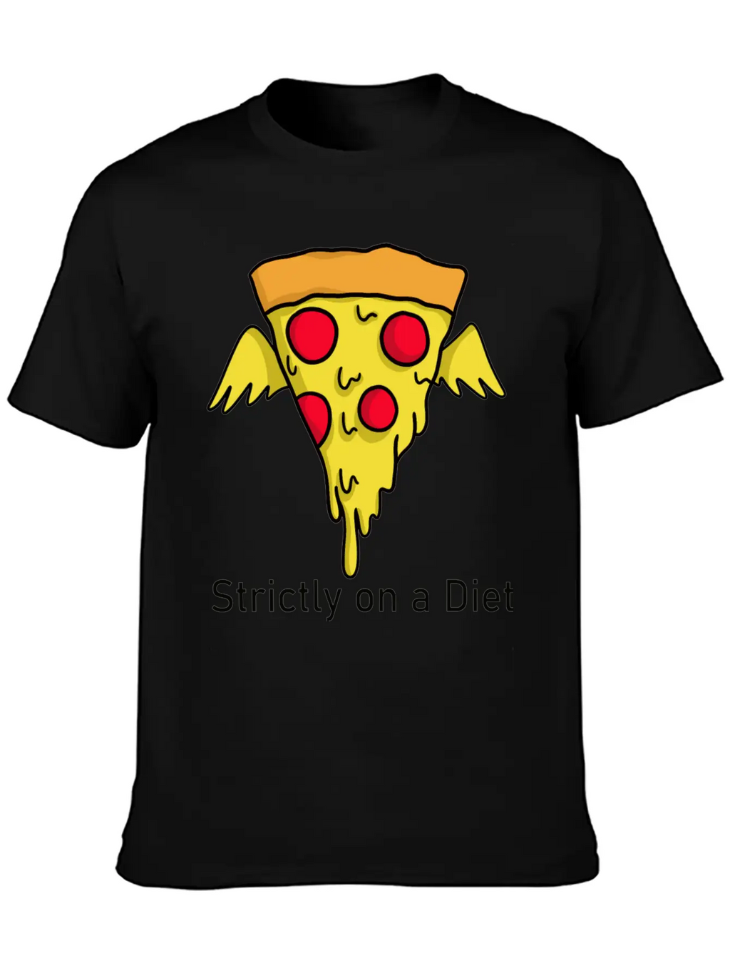 DIET - Pizza Unisex Casual T-Shirt – Clean Design For Daily Comfort